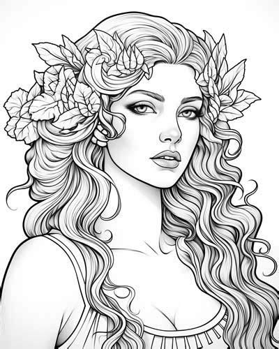 Aphrodite Coloring Pages