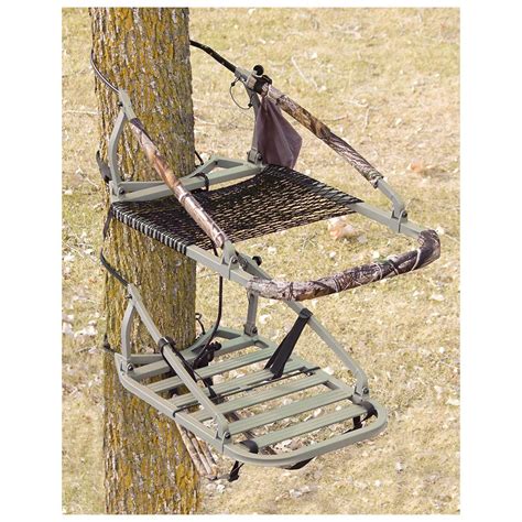 Product Details. Sturdy aluminum API Outdoors® Alumi-Tech® Crusader Climbing Treestand boasts a completely open design for the perfect shot in any direction. The non-slip foot platform allows for a safe, wide stance, …