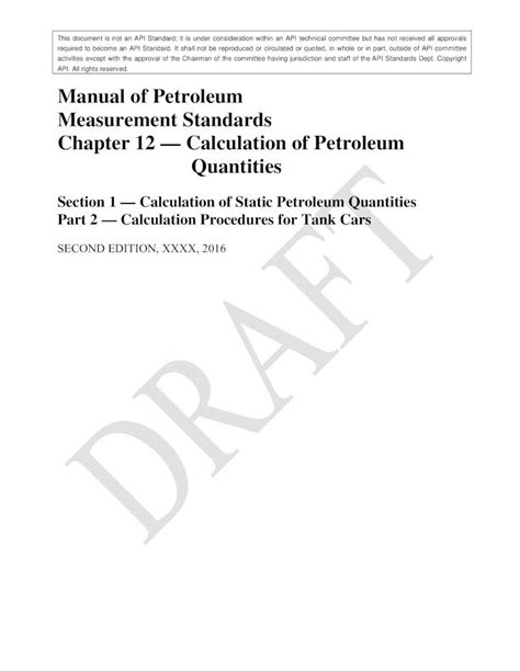 Api manual of petroleum measurement standards chapter 12. - Coleman powermate air compressor parts manual.
