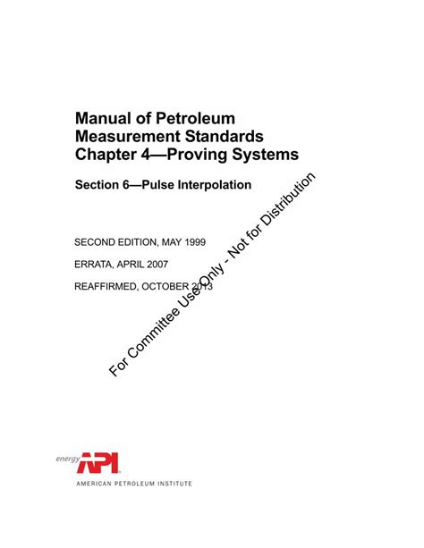 Api manual of petroleum measurement standards chapter 4. - 1977 johnson 20 hp repair manual.