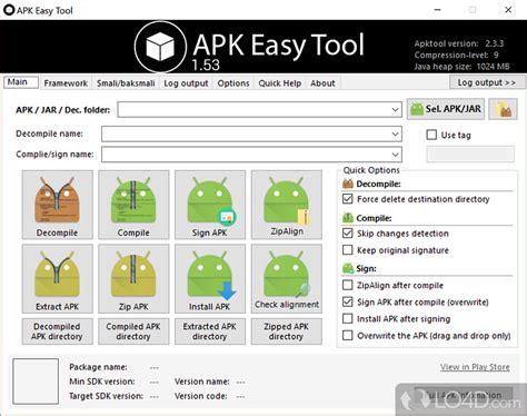 Apk easy tool.  Sign, compile and decompile APK files on Windows.  It shows various...