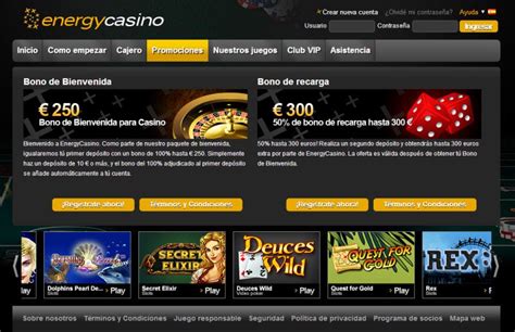 Aplicación Energy Casino.