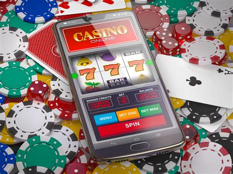 Aplicación móvil en línea del casino.