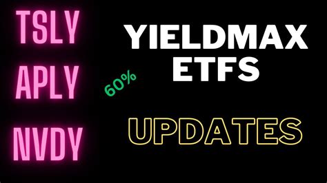 YieldMax™ ETFs. For a Fund’s standardized performance, click: TSLY | OARK | APLY | NVDY | AMZY | FBY | GOOY | CONY | NFLY | DISO | XOMO | MSFO | JPMO | AMDY | PYPY | SQY | MRNY | AIYY. The …