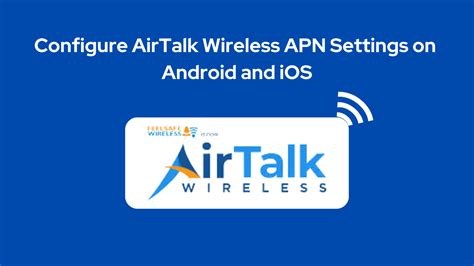 The fixes for AirTalk Wireless data not working are discussed in detail below: 1. Enter Correct APN Settings. Sometimes the incorrect APN settings on your phone can lead to network troubles and data usage which you can resolve by entering the correct APN settings. You need to enter the correct APN settings for internet connectivity and MMS.