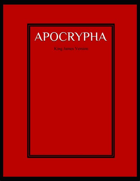 Full Download Apocrypha King James Version By Anonymous