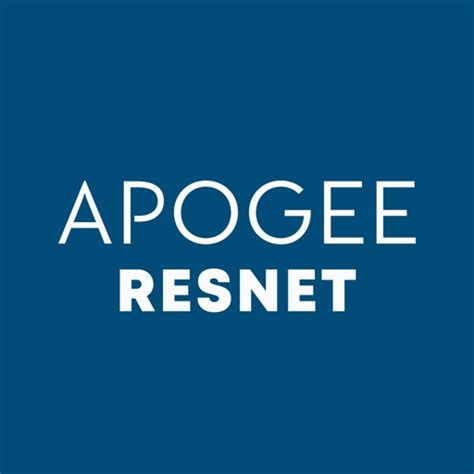 Service providing internet connectivity in Residence Halls. If you are having issues, please contact the Apogee Service Desk by calling 855-465-6729, texting "ResNet" to 84700, or by chat at MyResNet.com.. 