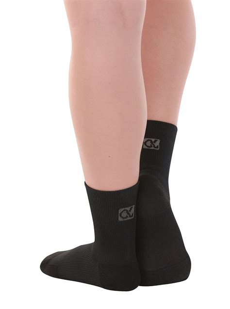 The AMP no show dance sock gives you arch support like nothing you have tried before. The low profile and traction on the ball of the foot AND heel allows it to replace a jazz shoe. or your barre socks while providing unparalleled support and protection. It is ALSO awesome in NON-traction for everyday wear, in tap shoes, or cross-training. . 