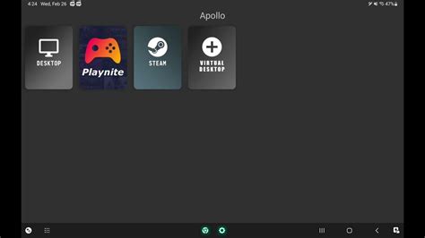 Apollo virtual display.  While the streaming itself works flawlessly wi...