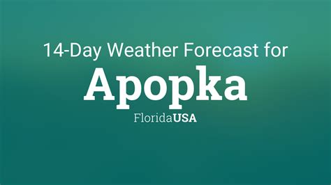 Apopka, FL Weather Forecast AccuWeather