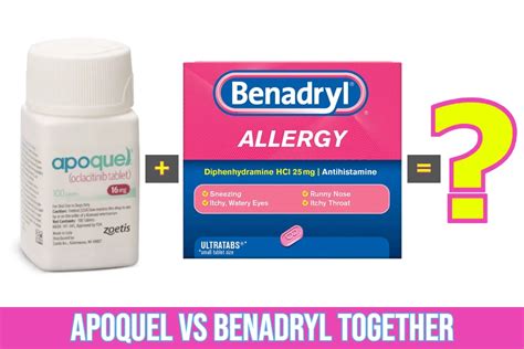 Apoquel and benadryl together. Uses. This medication is used to treat diarrhea. It helps to decrease the number and frequency of bowel movements. It works by slowing the movement of the intestines. Diphenoxylate is similar to ... 
