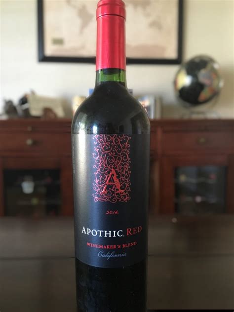 Apothecary wine. This California wine has received good scores from various critics. Critic tasting note: (2016 vintage) "Dark, rich, smoky and meaty, this full-bodied wine is layered with black fruits and toasted oak flavors, along with soft mouthfilling tannins. Jim Gordon" - 86/100, Wine Enthusiast. Learn more Hide ; Learn more Hide 