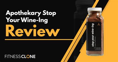 Apothekary stop your wine-ing reviews. Frozen Cherry Mocktail with Stop Your Wine-ing® ... Your key to Mother Nature's medicine cabinet. Subscribe to get $10 on your first order-plus get exclusive deals, product launch info, and more. No spam, just official news from your favorite herb nerds. 