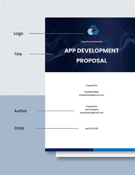 App Development Proposal Fill Free Template for Developers