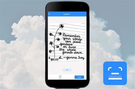 App Handschrift zu Text Android