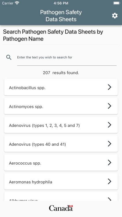 App Insights Pathogen Safety Data Sheets Apptopia