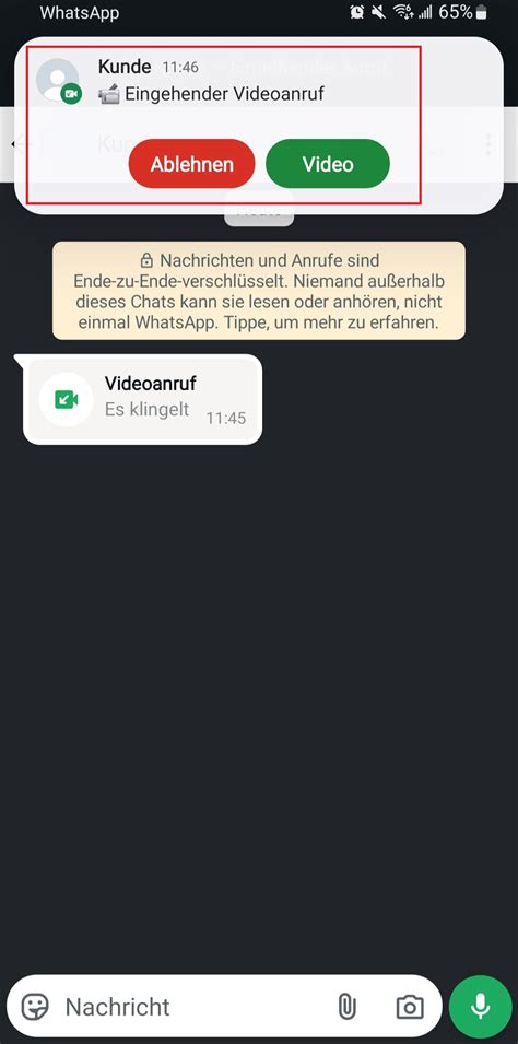 App Videoanruf Android