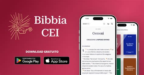 App bibbia cei.  E&rsquo; la prima e unica APP a proporre il testo biblico...