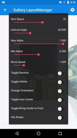 App layoutmanager.  (If you are not using NavigationMenu from the design lib...