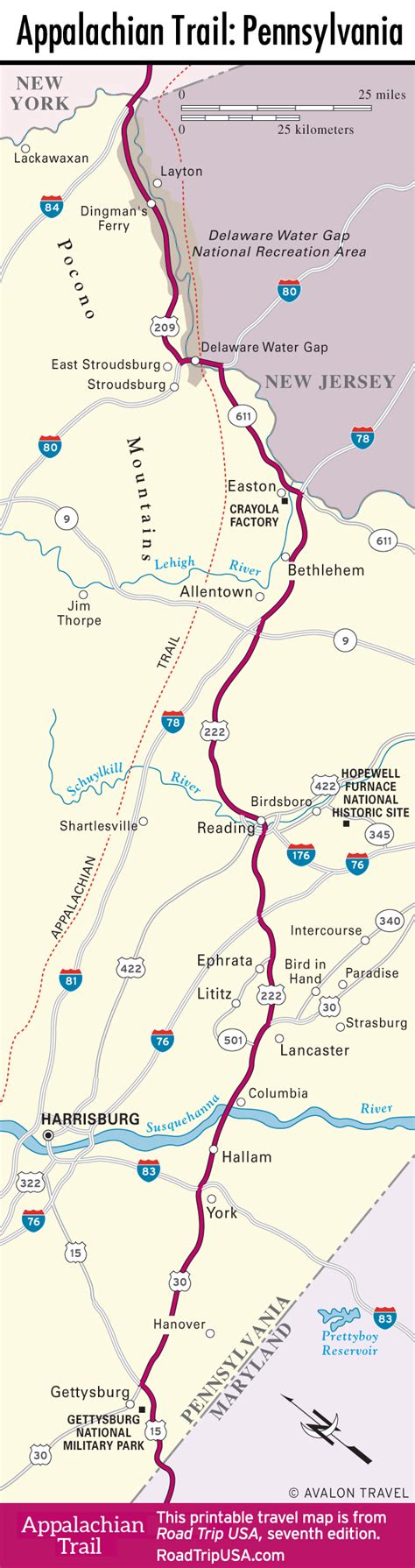Appalachian trail map pa. The Appalachian Trail (AT) map pack for Pennsylvania covers the entire AT in the Keystone State. These maps follow the ridges of the Appalachian Mountains as … 