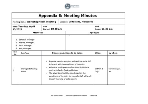 Appendix 8 - eScribe Meetings