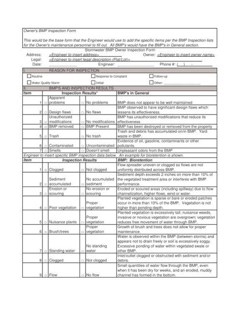 Appendix L LIDTreatment Control BMP Inspection Form