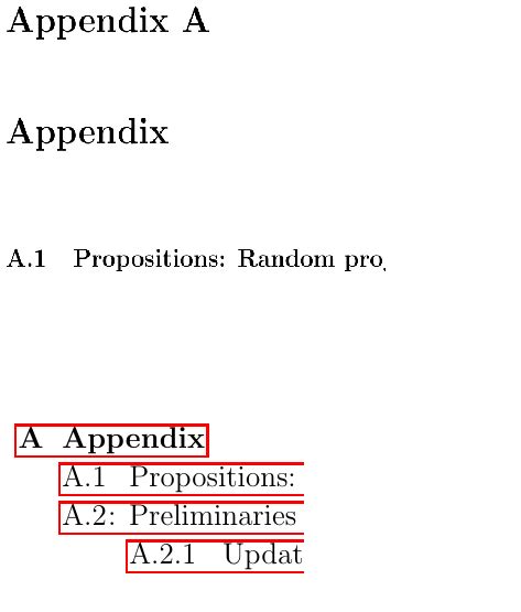 Appendix latex. Apr 18, 2010 · By default Latex do this: Appendix A: Table A.1 Table A.2 . . Appendix B: Table B.1 Table B.2 . . The problem is: I have 6 chapters in my book, but each chapter except the first one have appendices and All appendix go in the end of the book. And All tables and figures in the appendix are A not B or C, like this: Anexo 2 <- The renamed appendix 2 