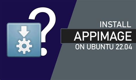 Appimage runner ubuntu.  Apr 22, 2022 · The AppImage distribution (and more general...