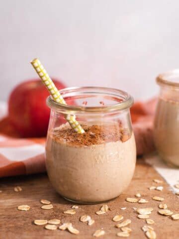 Apple Cinnamon Overnight Oats - Cozy Peach Kitchen