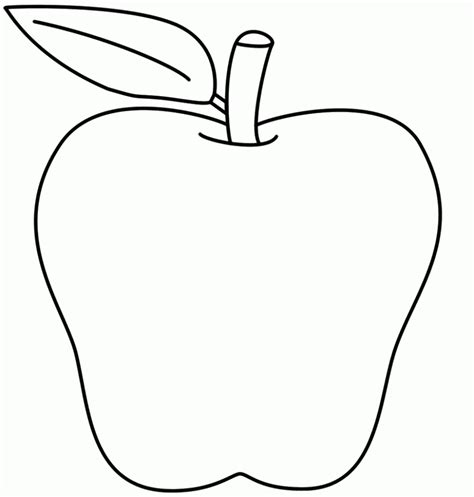 Apple Coloring Page Free Printable