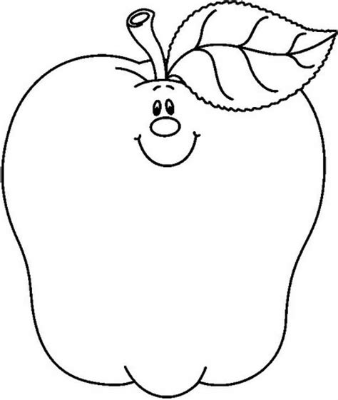Apple Coloring Page Free Printable