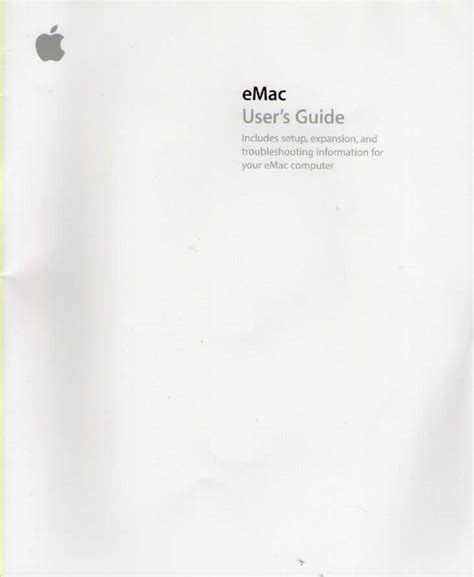 Apple Computer Emac Manual