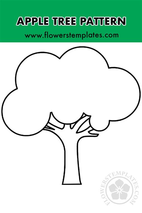Apple Tree Pattern Flowers Templates