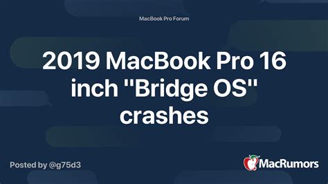 Apple bridge os crash.  Report of MacBook Pro (Bridge OS) crashes upon connection of th...
