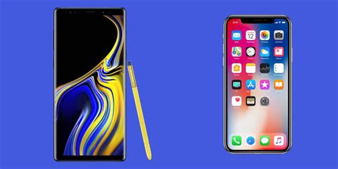 Apple iPhone X vs Samsung Galaxy Note 9 - VERSUS