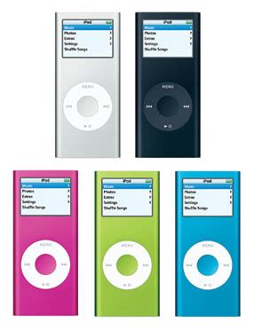 Apple iPod nano 2nd Gen 2 GB, 4 GB, 8 GB Specs