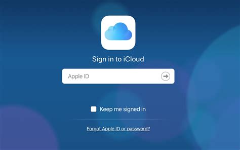 Apple id login icloud