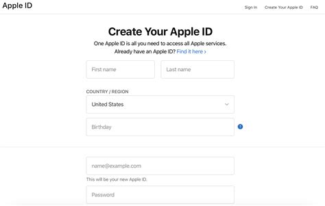 Apple ID. Sign In. Create Your Apple ID. FAQ. Your Apple ID is the account you use for all Apple services.. 