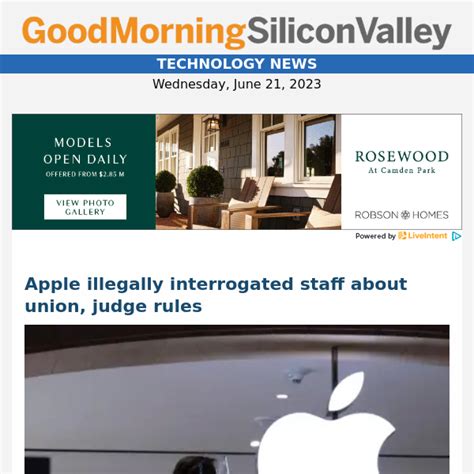 Apple illegally interrogated staff about union, judge rules
