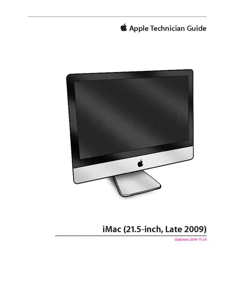Apple imac 27 inch late 2009 service manual technician guide. - Toys in space ii a videotape for physical science and science and technology video resource guide liftoff to learning.