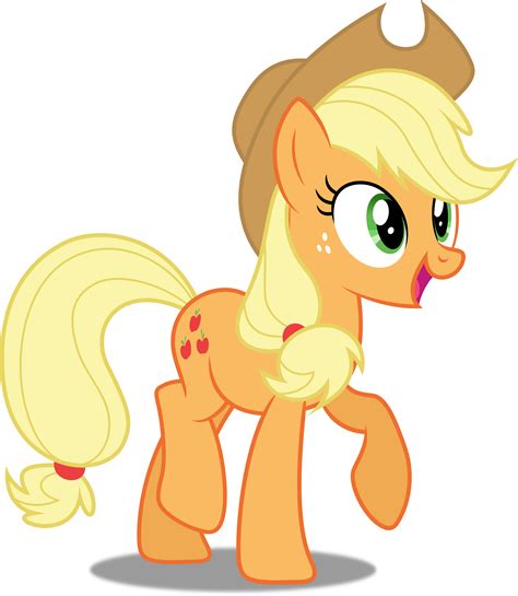 Applejack is a female Earth pony and one of the main characters of My Little Pony Friendship is Magic. She lives and works at Sweet Apple Acres with her grandmother Granny Smith, her older brother Big McIntosh, her younger sister Apple Bloom, and her dog Winona. She represents the element of honesty. Applejack is dependable and loyal, …. 