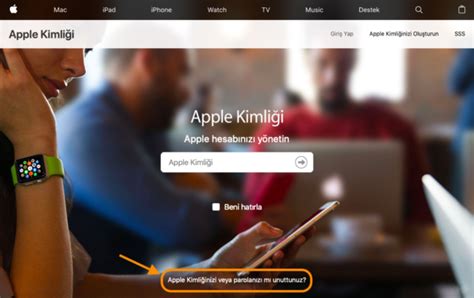 Apple kimliğinizi yönetin