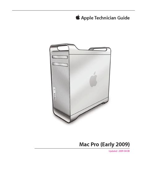 Apple mac pro early 2009 service repair manual. - El gran libro de américa judía.