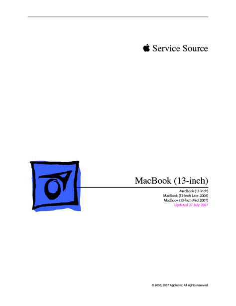 Apple macbook 13 inch late 2006 service repair manual. - Manual de literatura para canibales referencias references spanish edition.