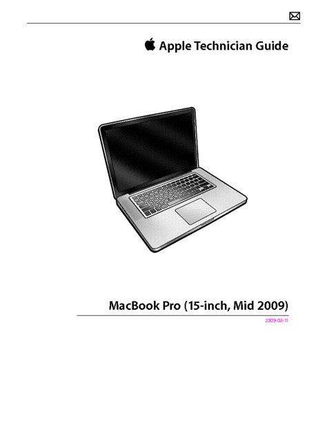 Apple macbook pro 15inch mid 2009 service repair manual. - Guérison avec le manuel reiki seichim.