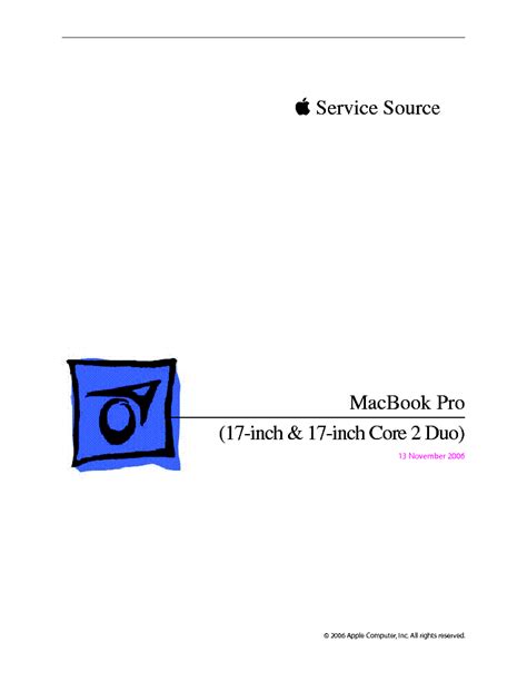 Apple macbook pro 17 inch core duo service repair manual. - Samsung rb215acbp service manual repair guide.