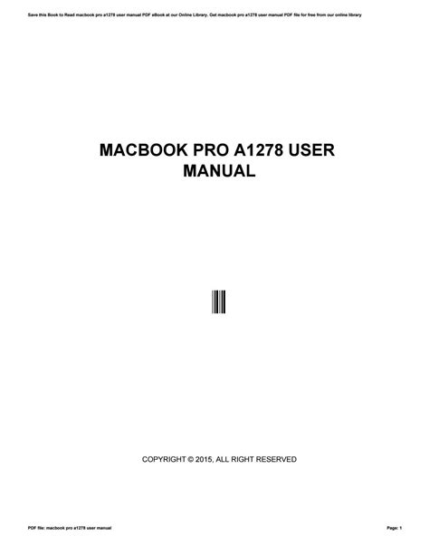 Apple macbook pro a1278 service manual. - Michigan real estate license study guide.