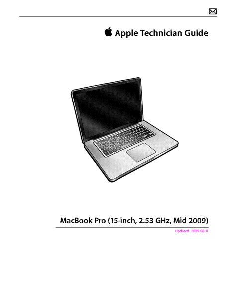 Apple macbook pro15 2 53ghz mid 09 service manual. - La roma di santa caterina da siena.