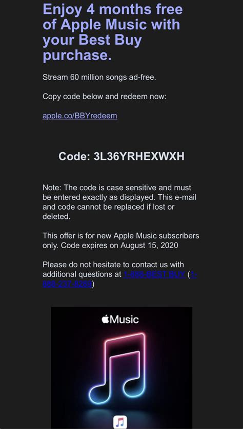 Apple music code. Code expires on October 15, 2023. This is a promotional code and is not for resale, has no cash value, and will not be replaced if lost or stolen. Valid only for Apple Music in the United States. Requires Apple ID with payment method on file. Apple Music renews for $10.99/month after the promotion until canceled. 
