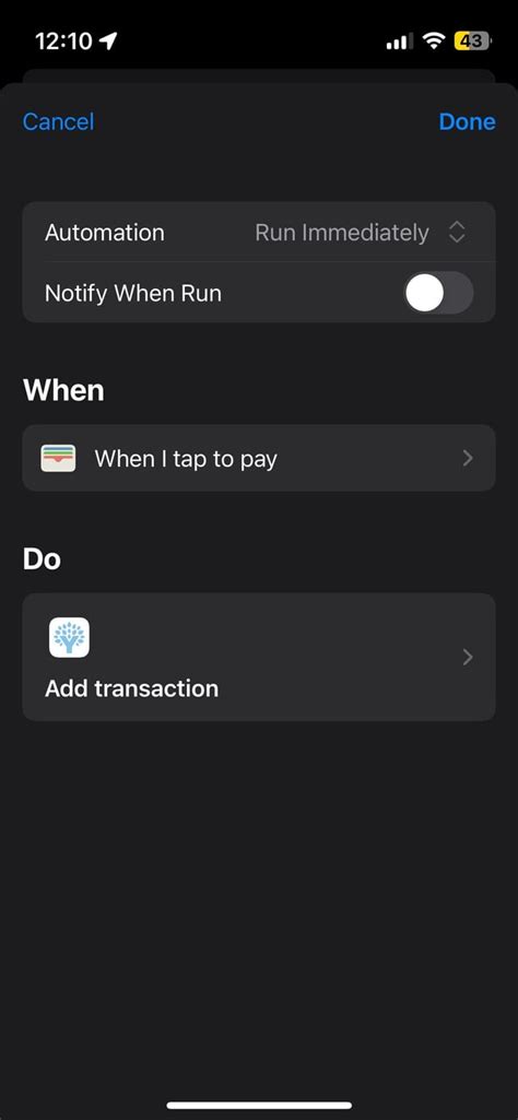 Apple pay shortcut automation.  more In Shortcuts, learn about the transaction tri...